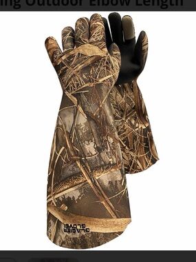 Glacier Glove Men's Camouflage Waterproof Hunting Gloves - Brown Camo